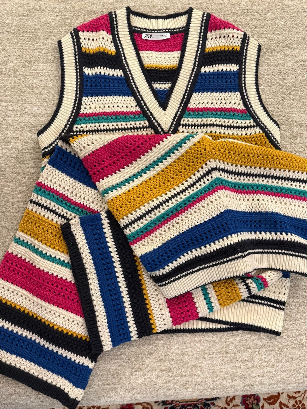 Zara Striped Crochet set